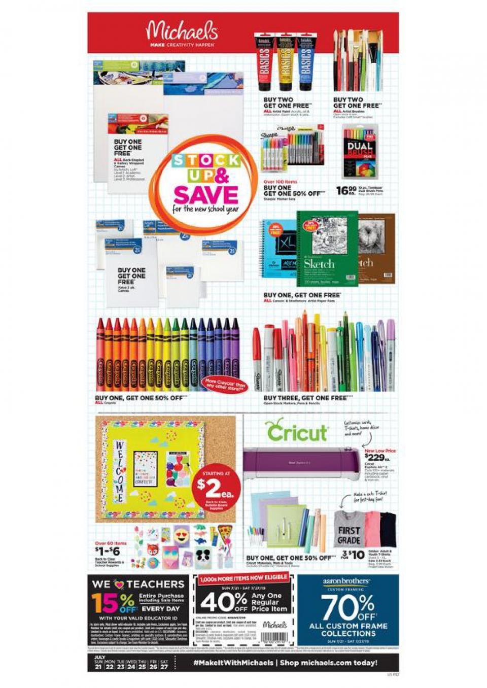 Michaels Weekly Ad Jul 21 - 27, 2019 | WeeklyAds2