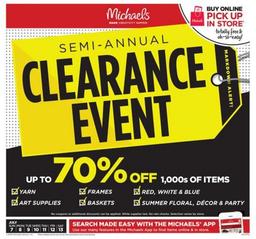 Michaels Weekly Ad Jul 7–13, 2019