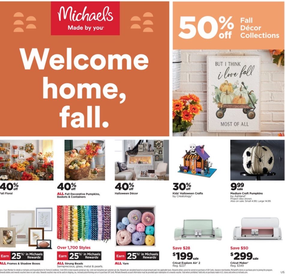 Michaels Weekly Ad Sep 26 - Oct 2, 2021 | WeeklyAds2