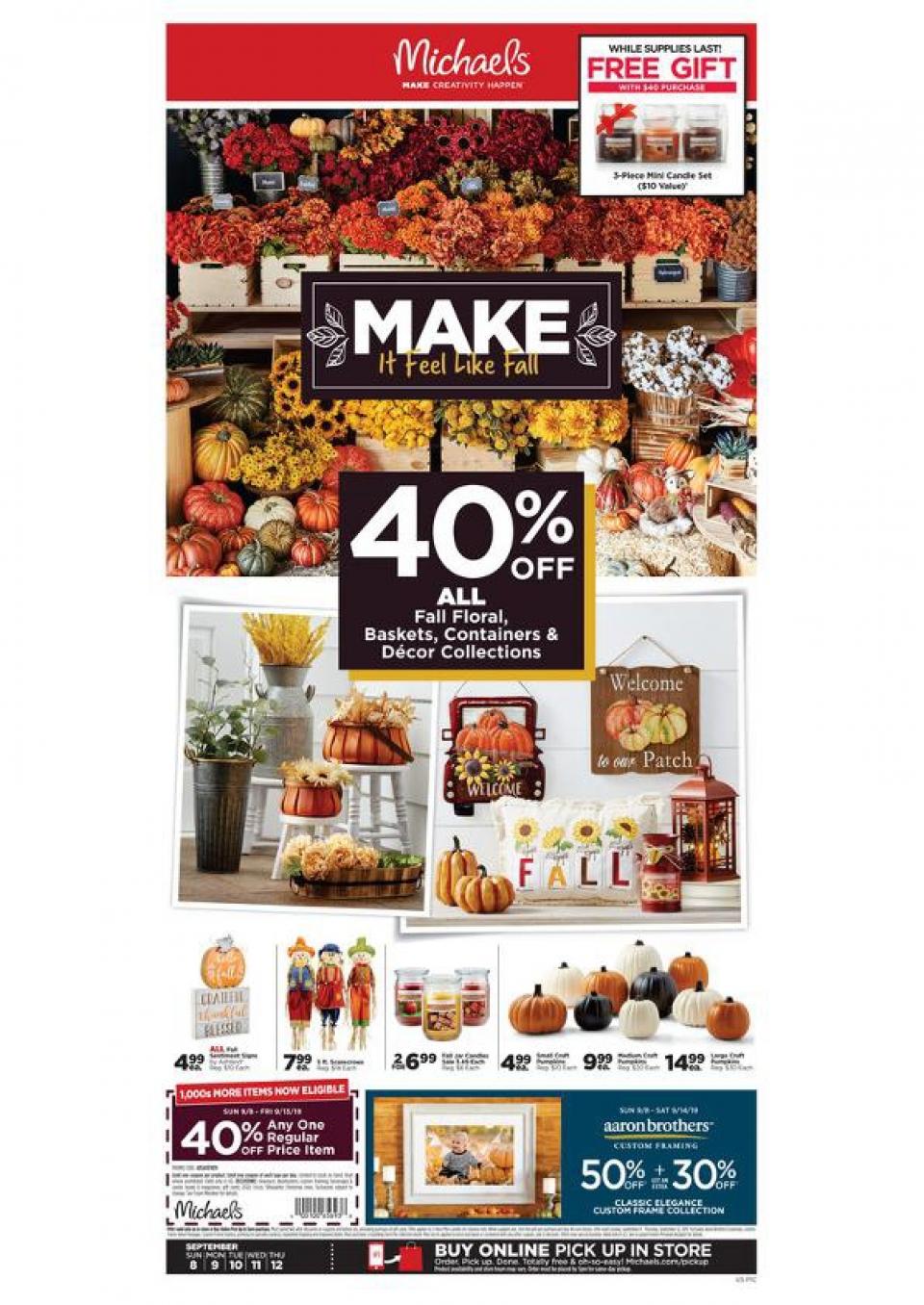 Michaels Weekly Ad Sep 8 12, 2019 WeeklyAds2