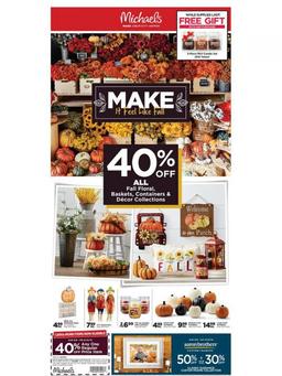 Michaels Weekly Ad Sep 8 - 12, 2019