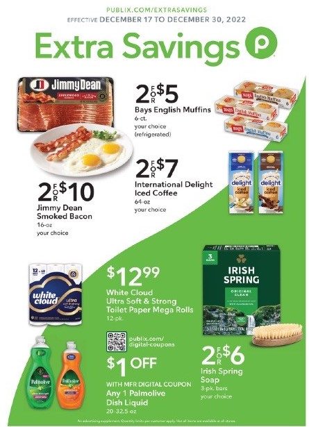 Publix Ad Extra Savings Dec 17 - 30, 2022 - WeeklyAds2