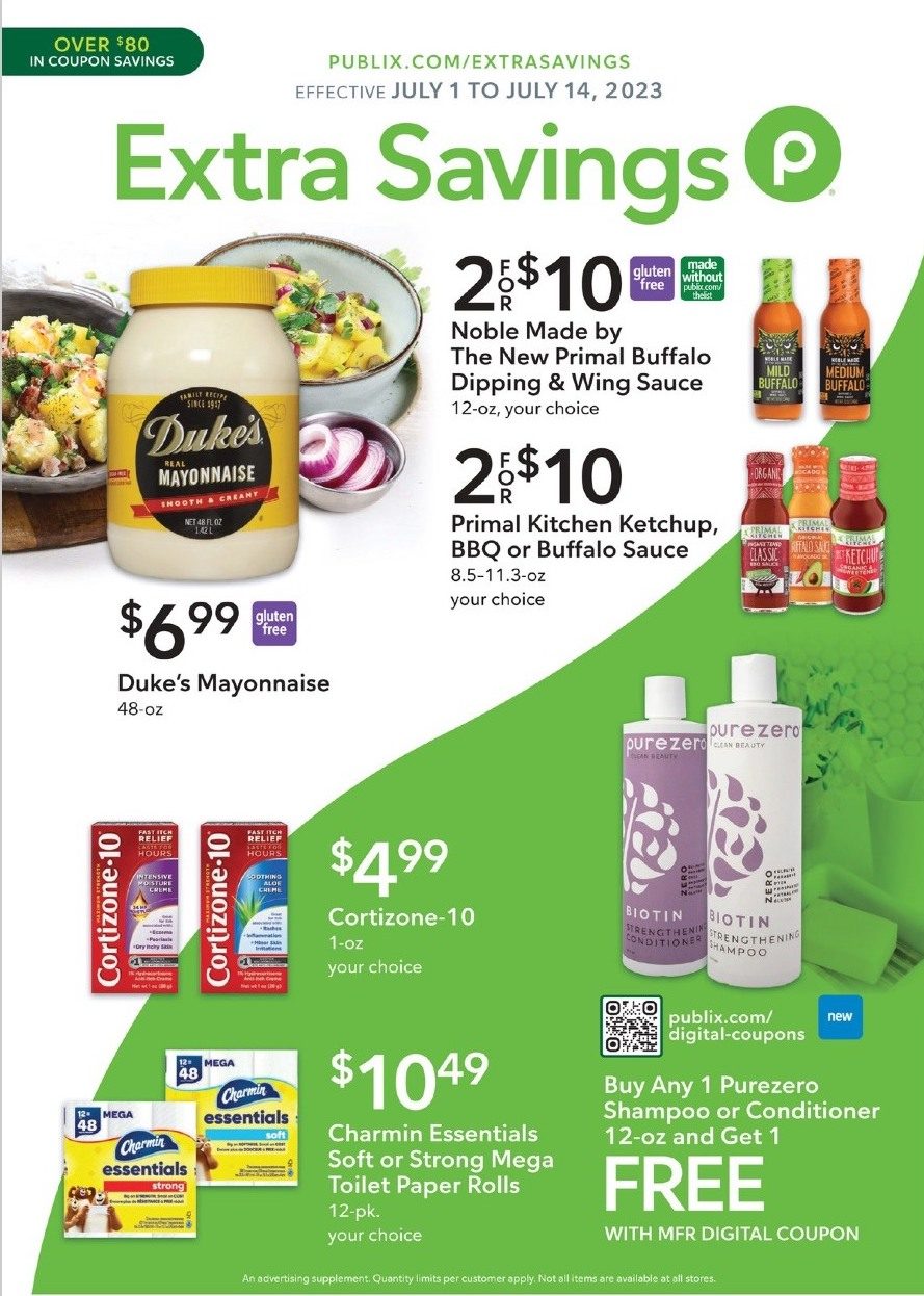 Publix Ad Extra Savings Jul 1 14, 2023 WeeklyAds2