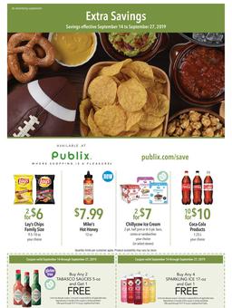 Publix Ad Extra Savings Sep 14–27, 2019