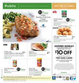 Publix Ad Preview July 9 - July 15 Meals and Food
