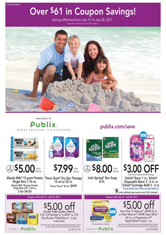 Publix Extra Savings Ad July 15 - 28 2017 - WeeklyAds2