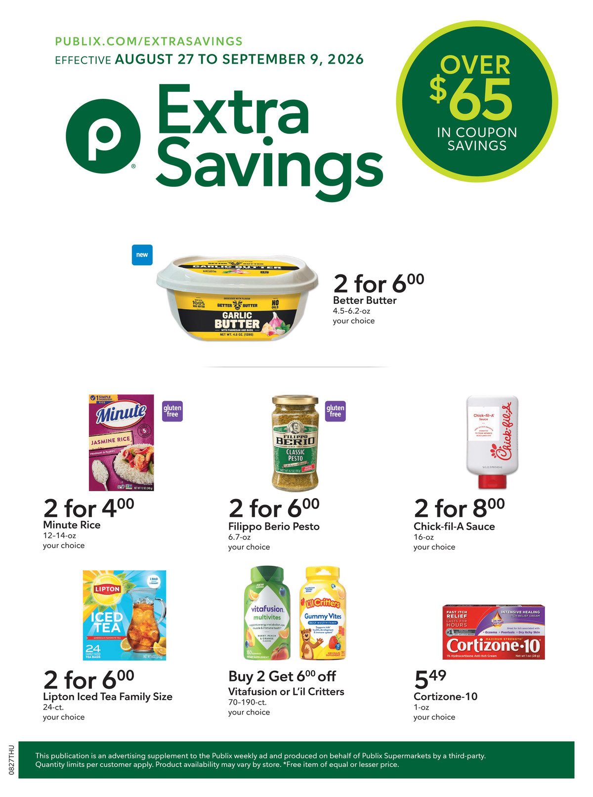 Publix Extra Savings August 27 - September 9, 2026 page 1