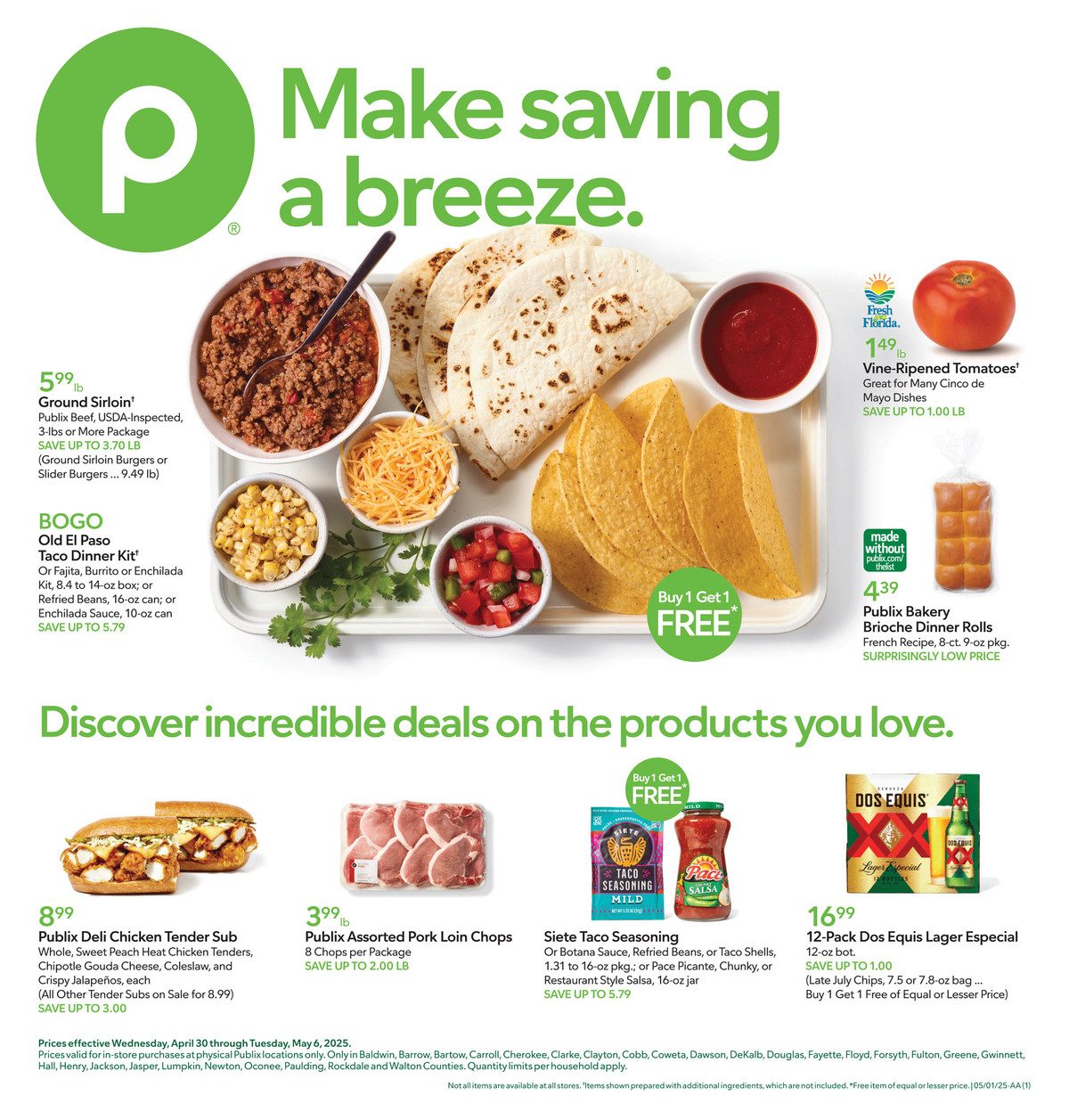 Publix Weekly Ad April 29 - May 6, 2025 | WeeklyAds2