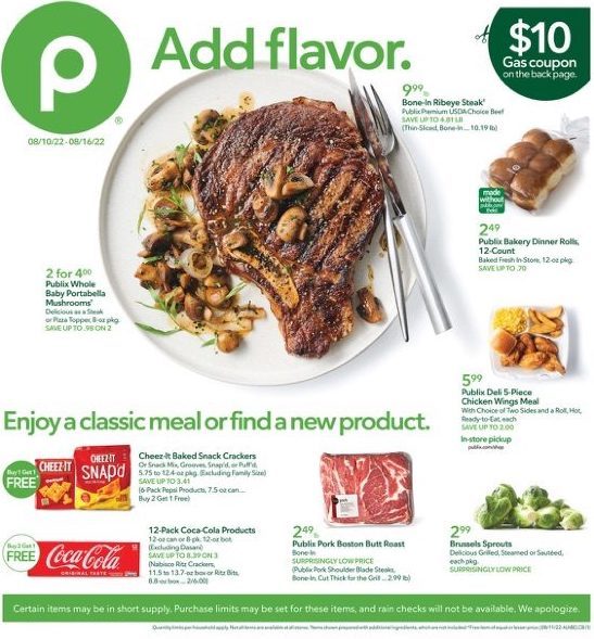 Publix Weekly Ad Aug 10 16 2022 Weeklyads2