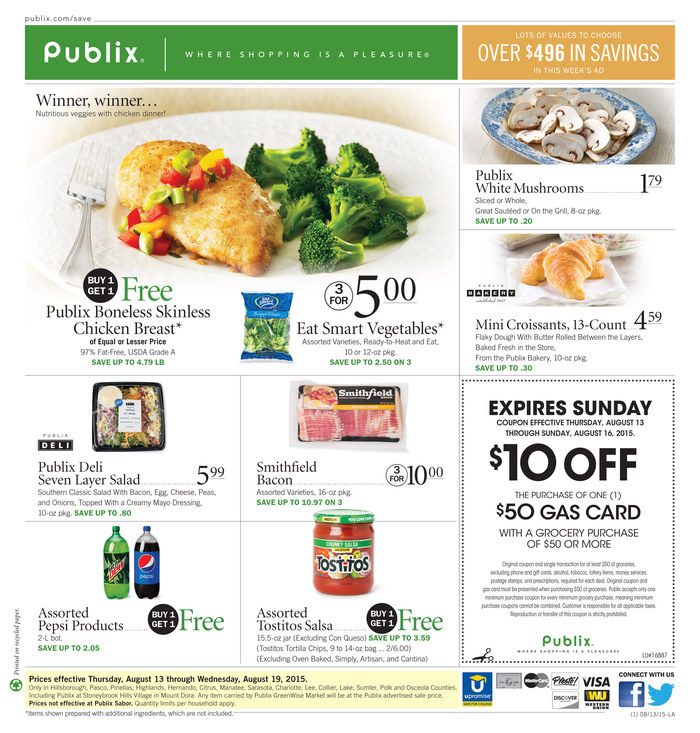 Publix Weekly Ad Aug 12 - Aug 18 2015 - WeeklyAds2