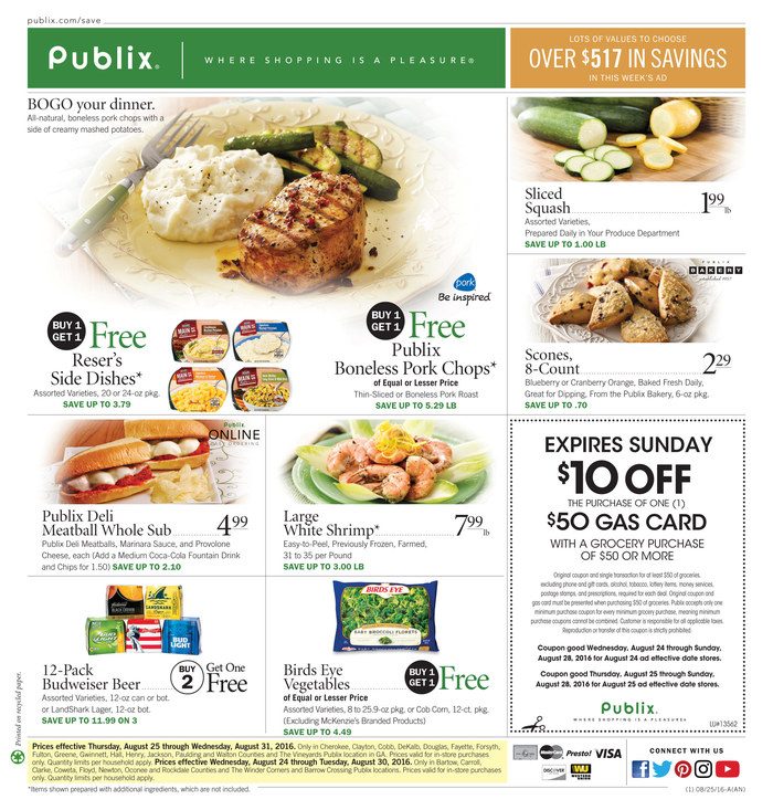 Publix Weekly Ad Aug 24 - Aug 30 2016 - WeeklyAds2