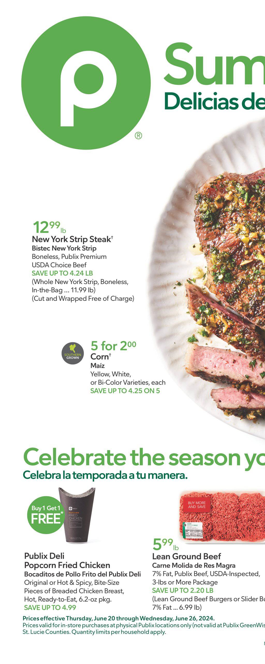 Publix Weekly Ad – Bilingual June 20 - 26, 2024 | WeeklyAds2