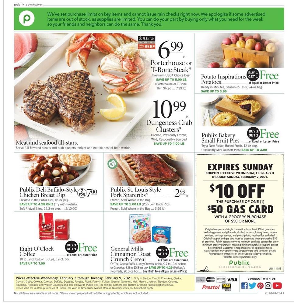 Publix Weekly Ad Feb 3 - 9, 2021 - WeeklyAds2