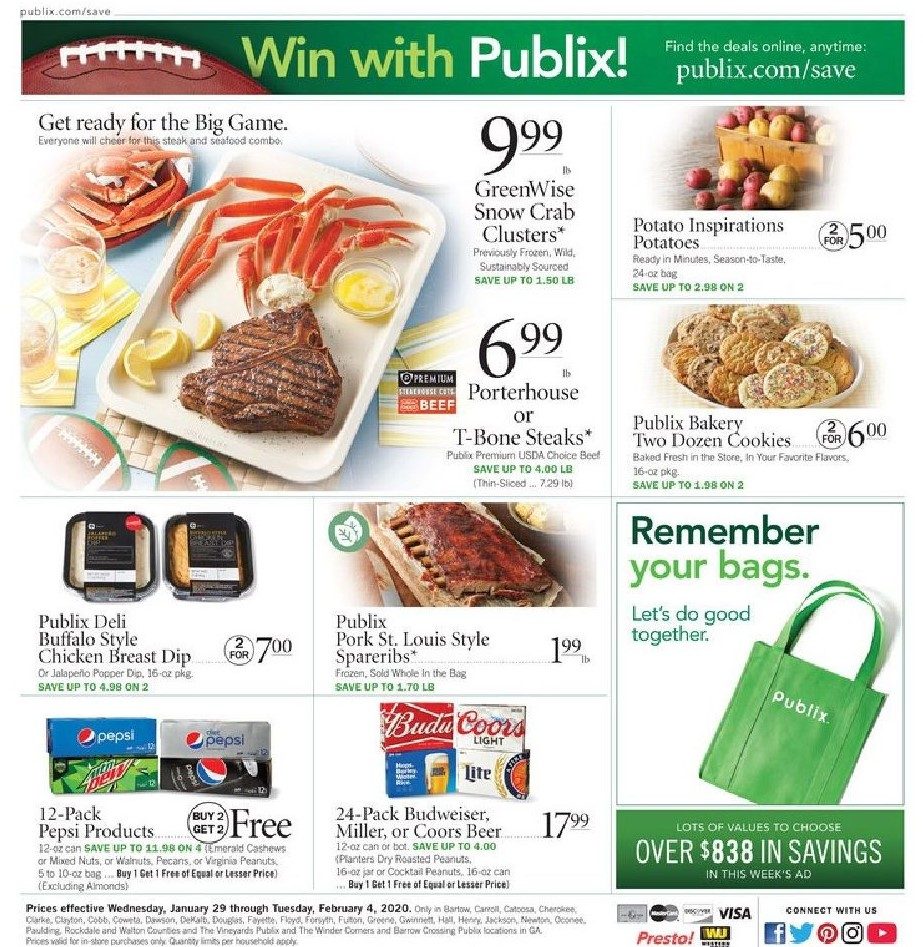 Publix Weekly Ad Jan 29 - Feb 4, 2020 - WeeklyAds2