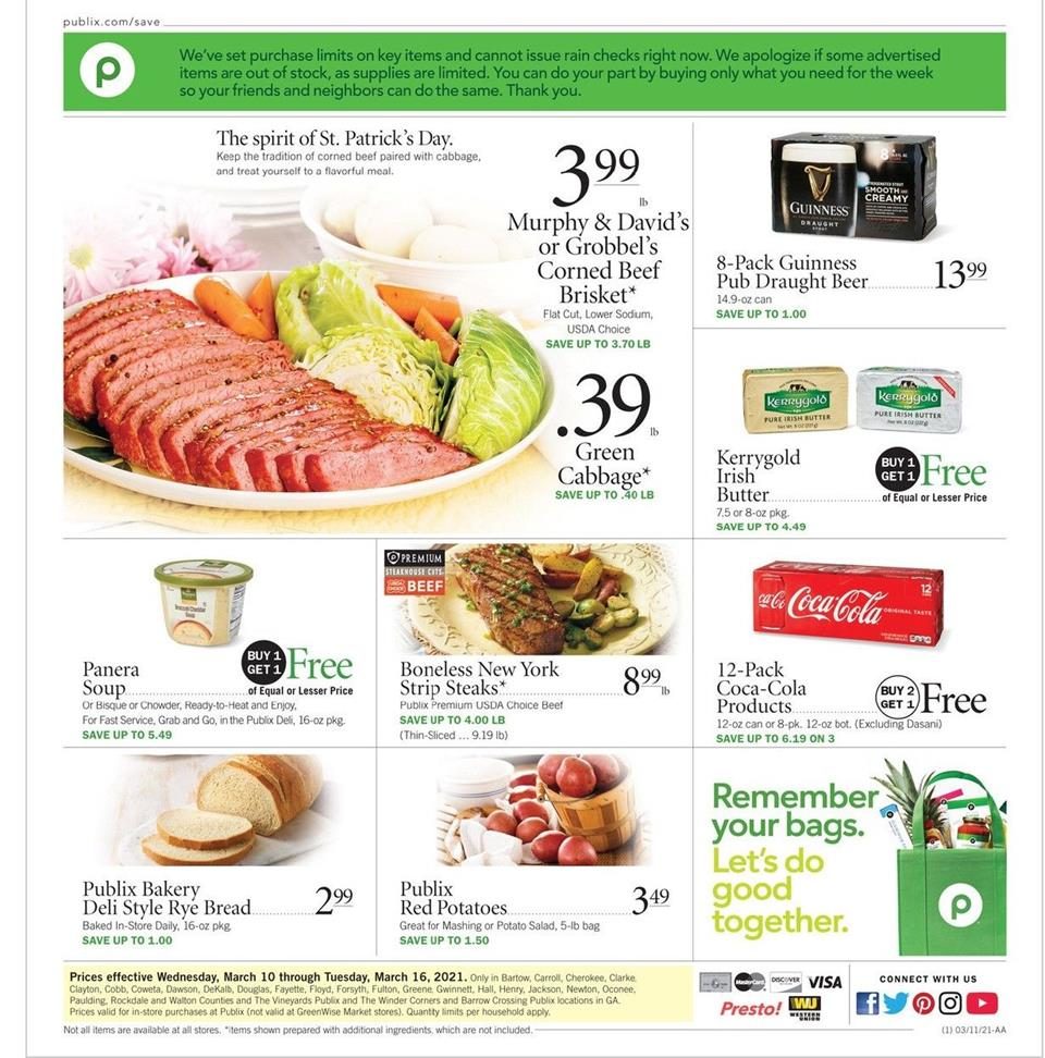 Publix Weekly Ad Mar 10 16, 2021 WeeklyAds2