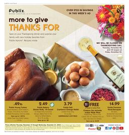 Publix Weekly Ad Nov 15–21, 2018