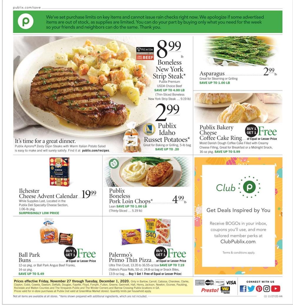 Publix Weekly Ad Nov 27 Dec 1 2020 Weeklyads2