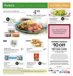 Publix Weekly Ad November 9–15 2016