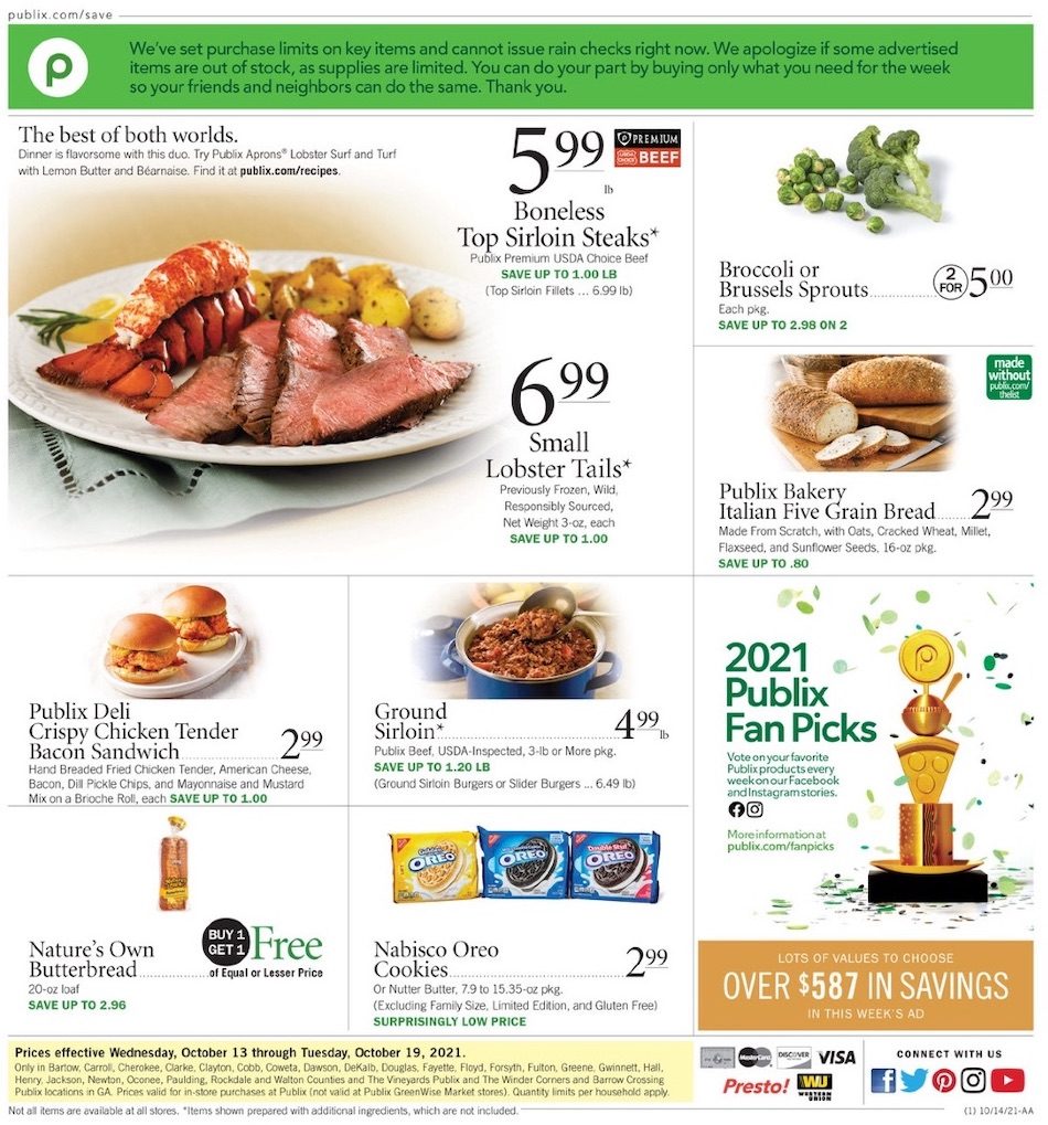 Publix Weekly Ad Oct 13 19 2021 WeeklyAds2