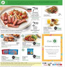 Publix Weekly Ad Oct 7–13, 2020