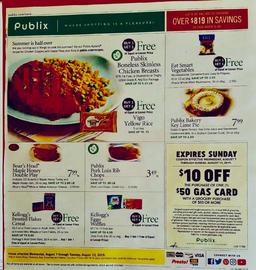 Publix Weekly Ad Preview Aug 7–13, 2019