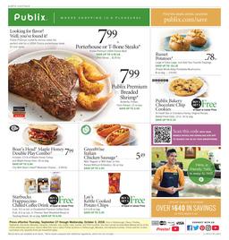 Publix Weekly Ad Sep 26 - Oct 2, 2018