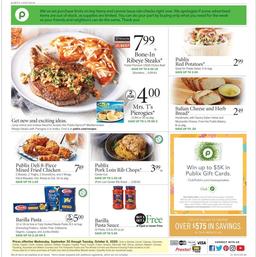Publix Weekly Ad Sep 30 - Oct 6, 2020