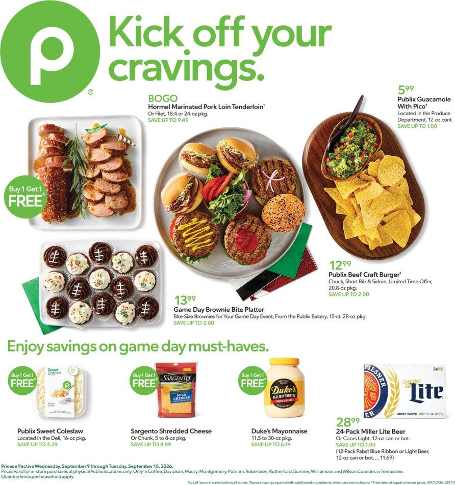 Publix Weekly Ad Sep 9 - 15, 2026 page 1