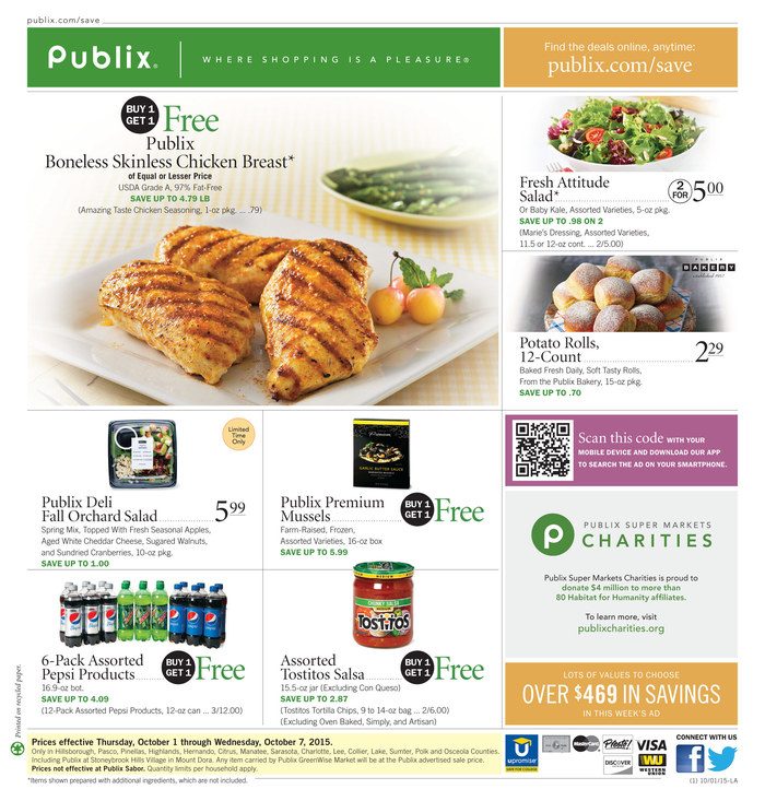 Publix Weekly Ad Oct 1 - Oct 7 2015 - WeeklyAds2