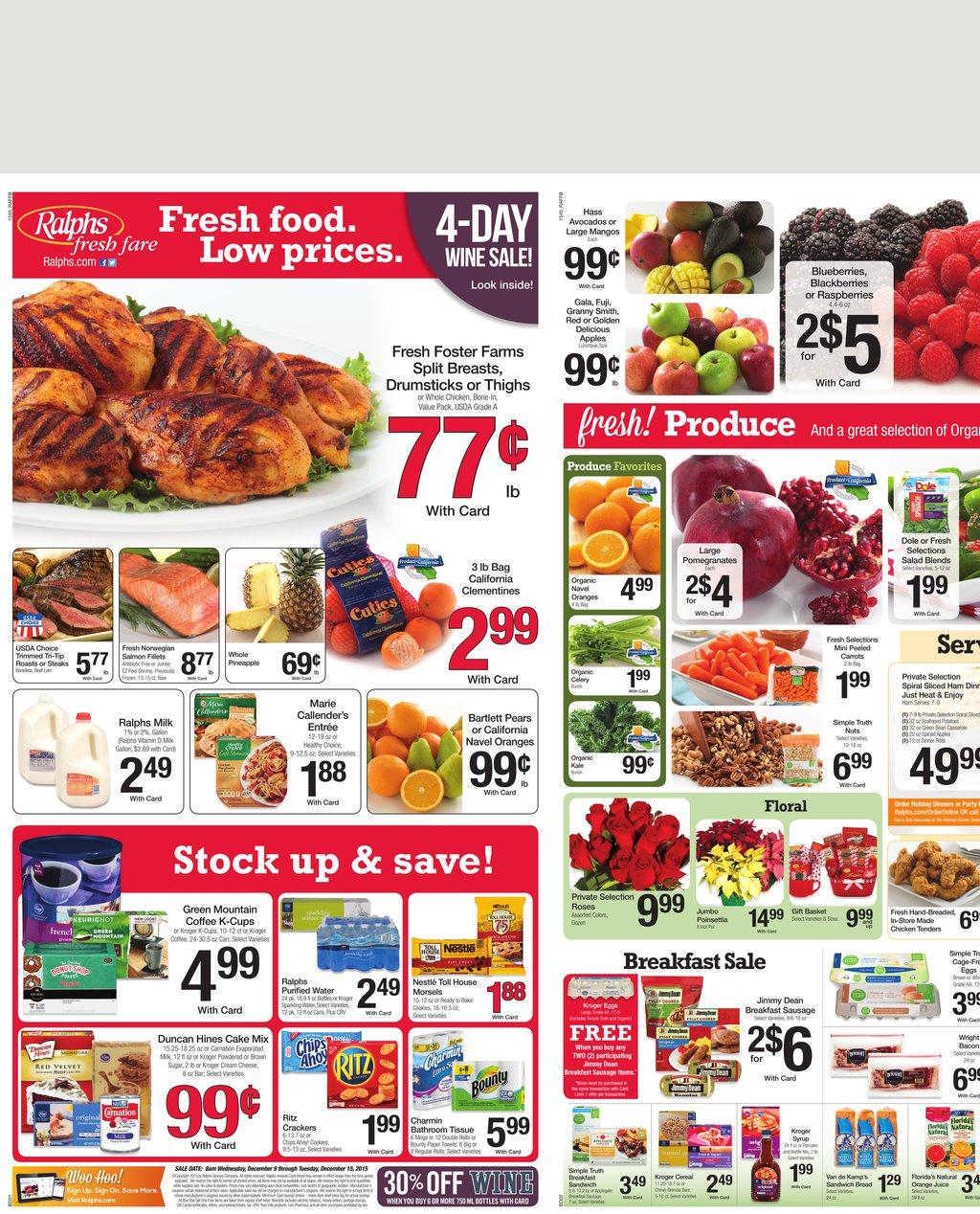 Ralphs Ad Dec 9 2015 page 1