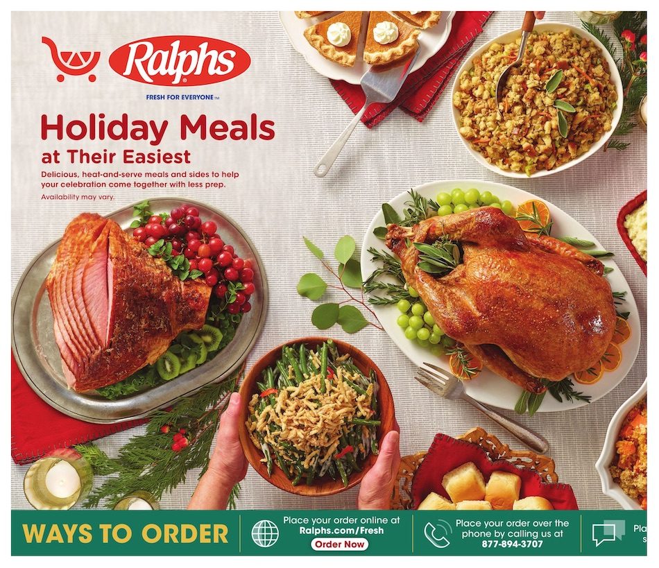 Ralphs Holiday Meals Nov 3 - 23, 2021 - WeeklyAds2