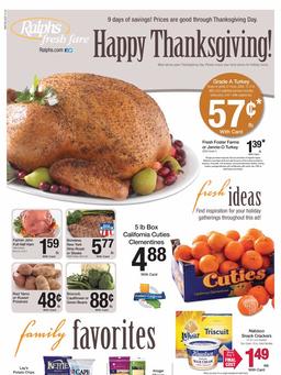 Ralphs Thanksgiving Weekly Ads