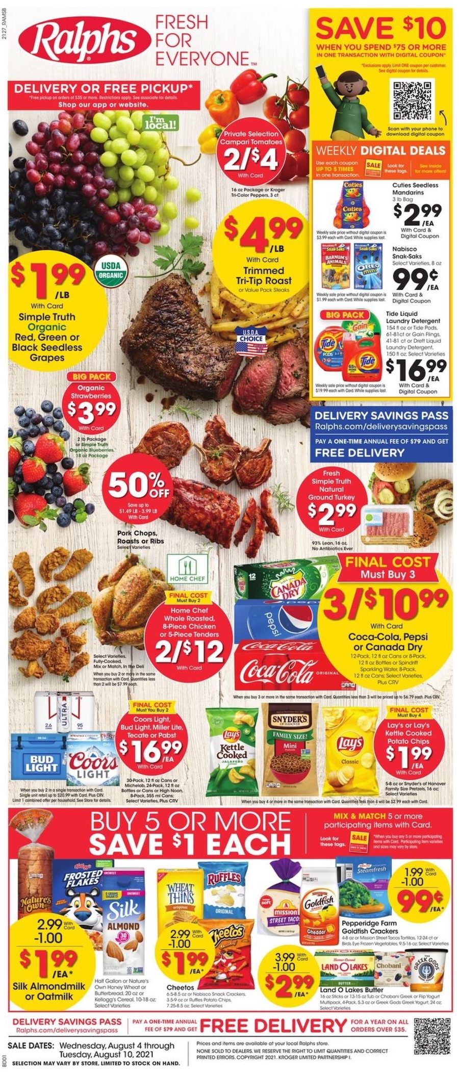 Ralphs Weekly Ad Aug 11 - 17, 2021 - Weeklyads2