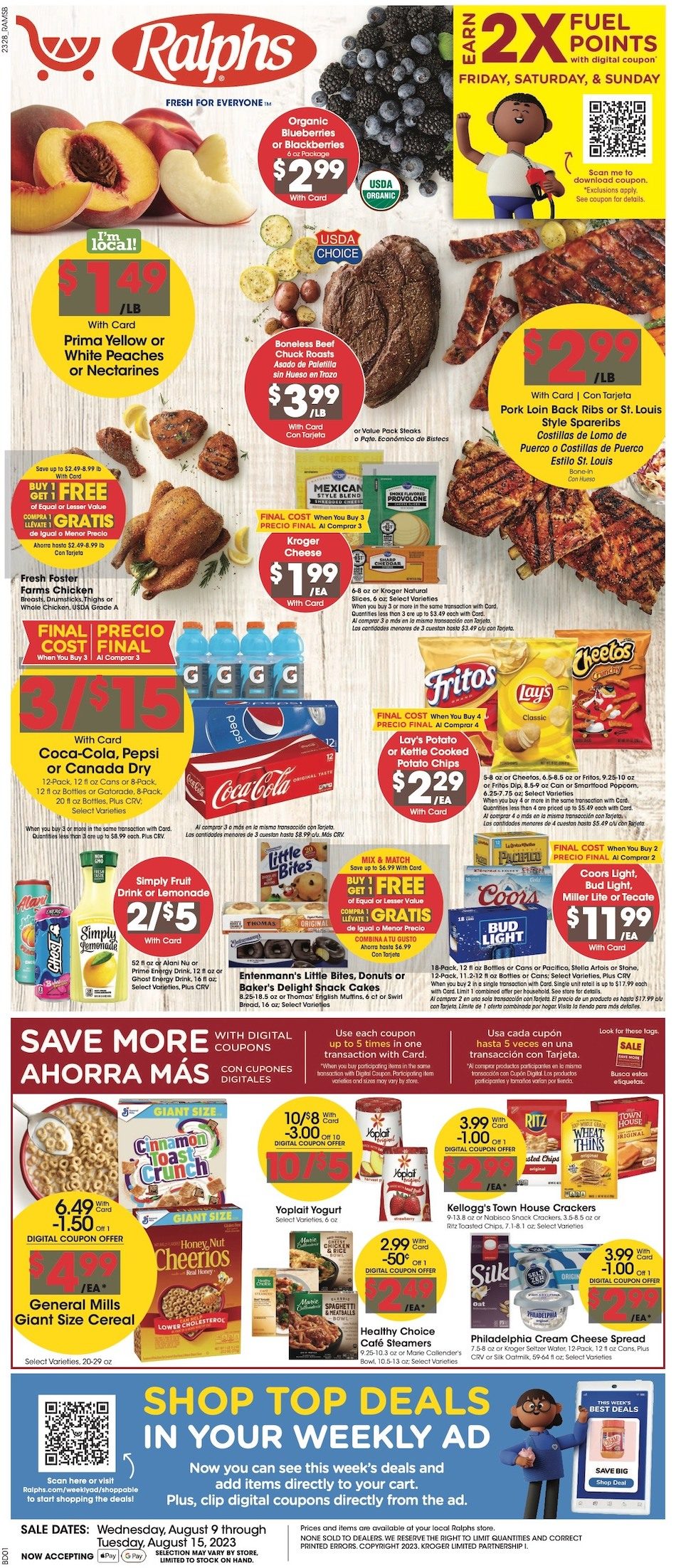 Ralphs Weekly Ad Aug 9 15, 2023 WeeklyAds2