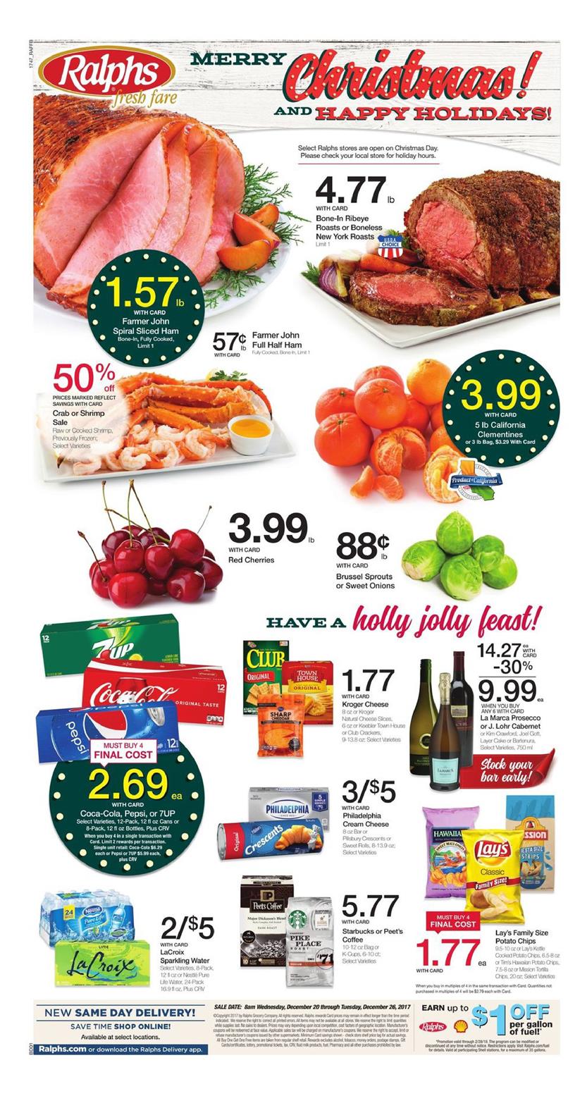 Ralphs Weekly Ad December 20 26, 2017 WeeklyAds2