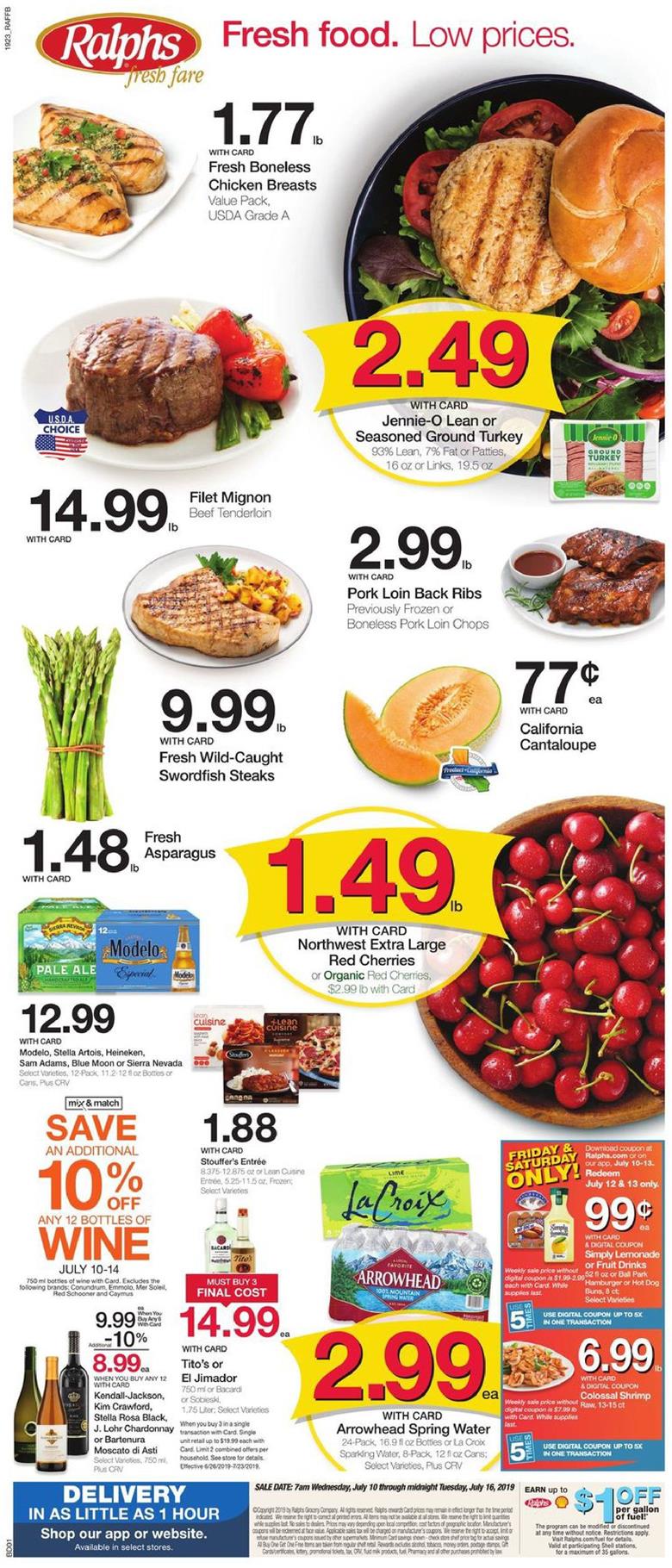 Ralphs Weekly Ad Jul 10 - 16, 2019 - WeeklyAds2