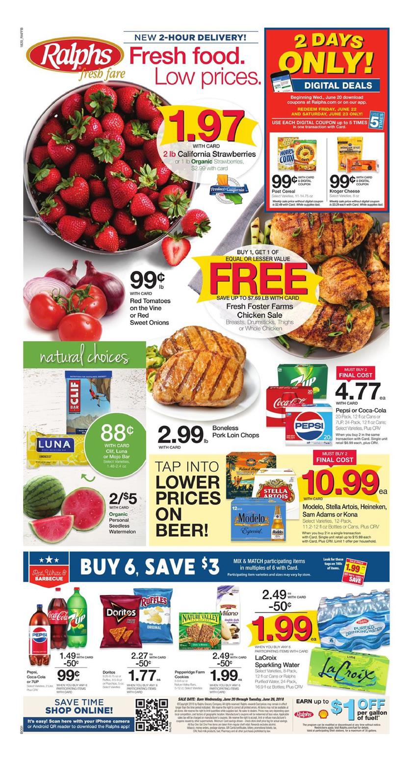 Ralphs Weekly Ad Jun 20 26, 2018 WeeklyAds2