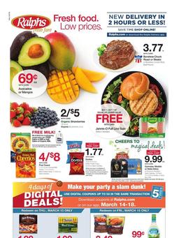 Ralphs Weekly Ad March 14 - 20, 2018