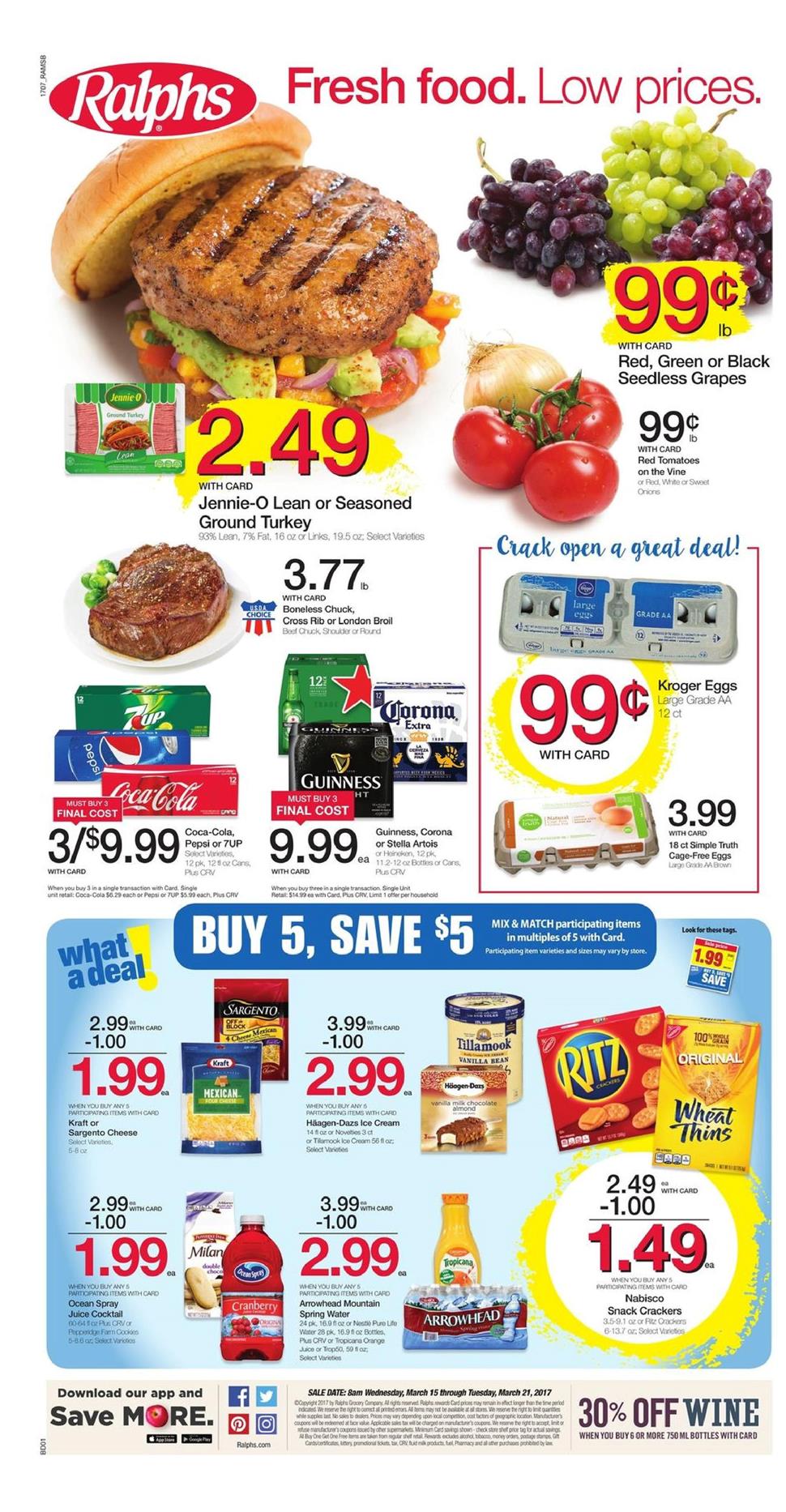 Ralphs Weekly Ad March 15 - 21 2017 page 1