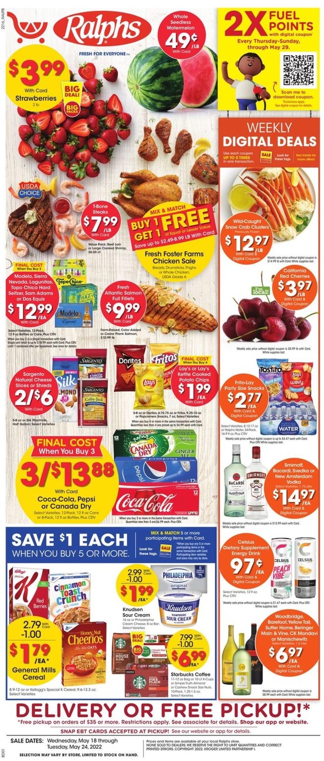 Ralphs Weekly Ad May 18 - 24, 2022 - WeeklyAds2