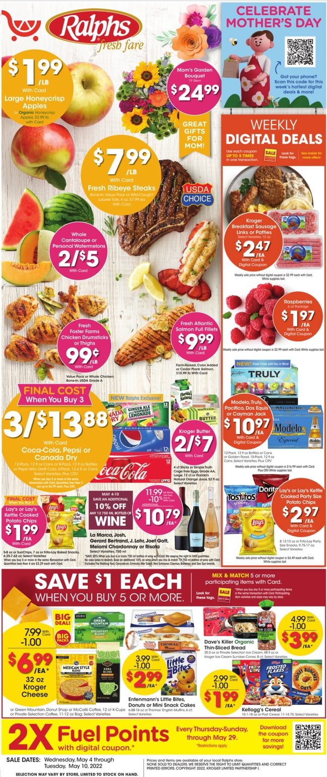 Ralphs Weekly Ad May 4 - 10, 2022 - WeeklyAds2