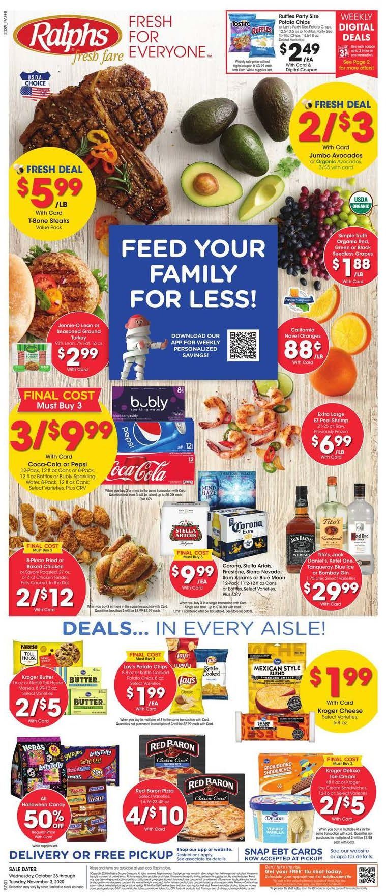 Ralphs Weekly Ad Oct 28 - Nov 3, 2020 - WeeklyAds2