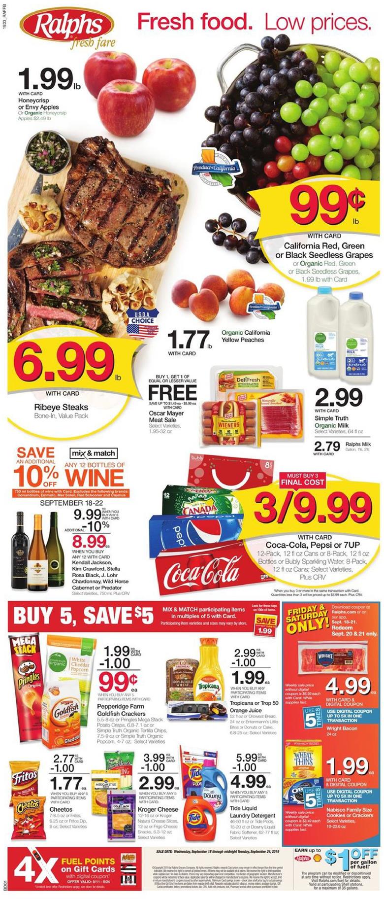 Ralphs Weekly Ad Sep 18 - 24, 2019 - WeeklyAds2