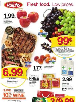 Ralphs Weekly Ad Sep 18–24, 2019