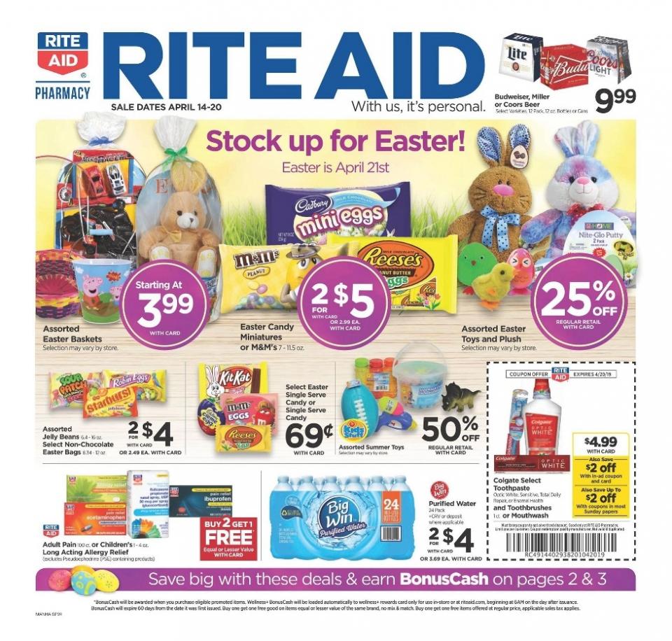 Rite Aid Ad Easter Apr 14 20, 2019 WeeklyAds2