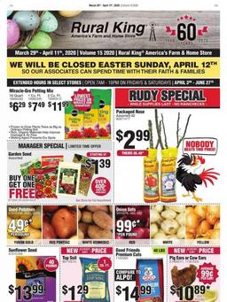 Rural King Ad Mar 29 - Apr 11, 2020