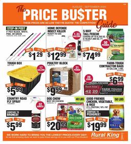 Rural King Ad Oct 1–30, 2020