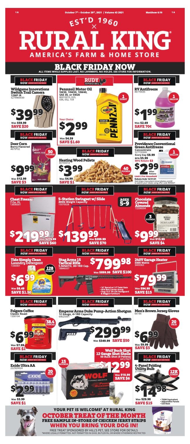 Rural King Ad Oct 7 20, 2021 Black Friday WeeklyAds2