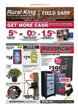 Rural King Ad Sep 3 - 14, 2019