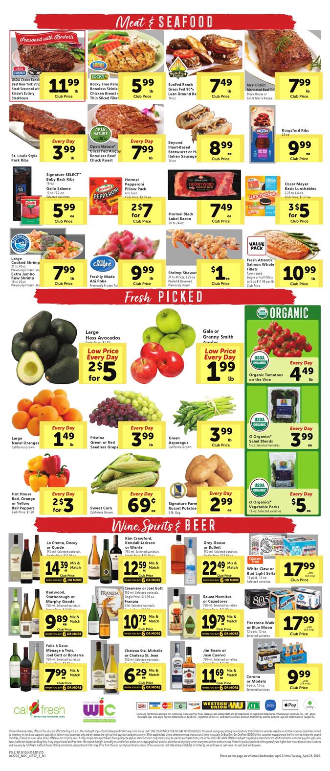 Safeway Weekly Ad Apr 22 - 28, 2020 - WeeklyAds2